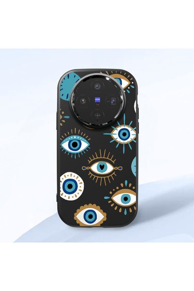 ucuc حافظة سيليكون سوداء متوافقة مع هاتف Vivo X300 مع حماية للكاميرا ماصّ للص...