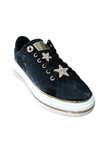 Ses 2714 حذاء نسائي من الساتان بتصميم إيموجي كاجوال حذاء رياضي