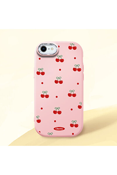 ucuc حافظة سيليكون وردية متوافقة مع هاتف iPhone 7/8/SE 2020 2022 مع حماية للك...