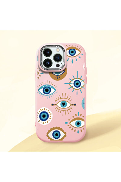 ucuc iPhone 14 Pro Uyumlu Darbe Emici Kamera Korumalı pembe Silikon Kılıf naz...