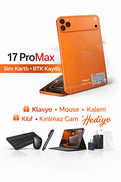 asfteknoloji 17 ProMax Sim Kartlı BTK Kayıtlı 32Gb Rom 1TB Hafıza Full Set He...