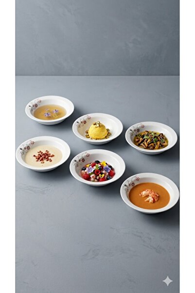 Porland Gülçiçek Desen 6'lı 15 Cm Çorba Kase