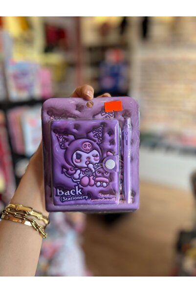 İNCİ AKSESUAR Kalem Hediyeli Mini Not Defteri Kromi Sitiç Kapibara