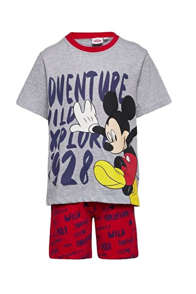 Disney Pijama de vară, 92% bumbac, Mickey 1928, gri