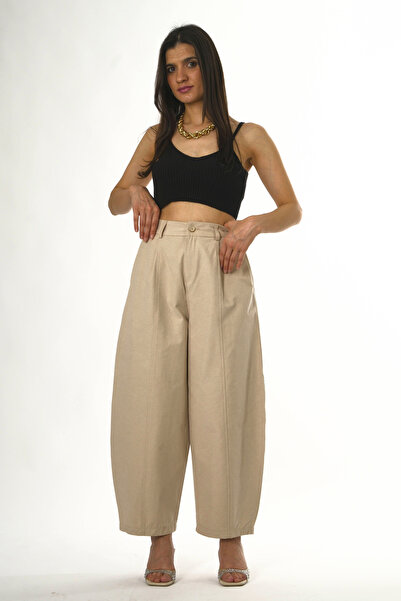 ABBRA Women's Cotton Pack Elastic Waist Shalwar Trousers