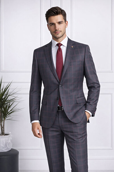 FABIO CASSEL Klasik Kesim Erkek Takım Elbise Premium Şıklık