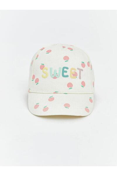 LC Waikiki Sweet Text Embroidered Baby Girl Cap Hat (S6)
