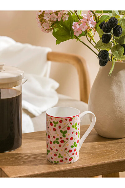 LC Waikiki LCW HOME كوب بورسلين مختلط الزهور مطبوع سعة 320 مل