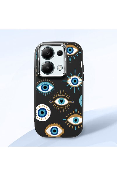 ucuc حافظة سيليكون سوداء متوافقة مع هاتف Redmi Note 13 Pro 4G مع حماية للكامي...