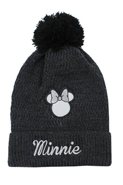 Minnie Mouse Adorable Minnie Acrylic Beanie, Gray
