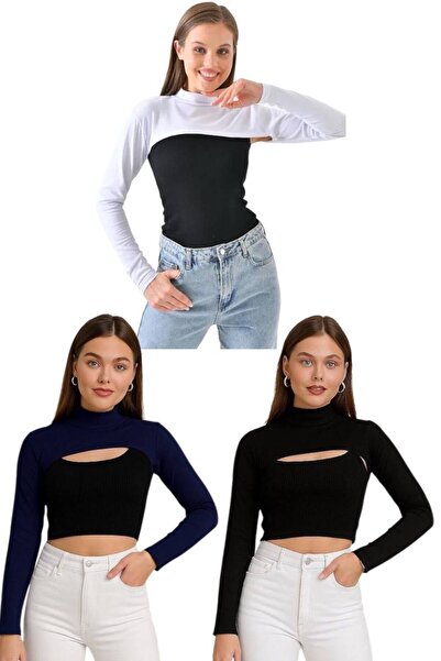 ALDAIYR 3 Pcs Neck-Collar Sleeves for Hijab Wear