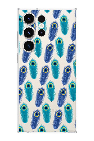 PrintiFy 1mm Slim Fit Nazar Boncuğu 4 Printed Transparent Case Compatible wit...