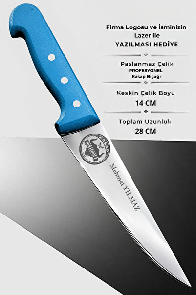 Üniformanya Firma Logosu ve İsim Hediyeli Profesyonel Kasap Bıçağı Et Bıçağı ...