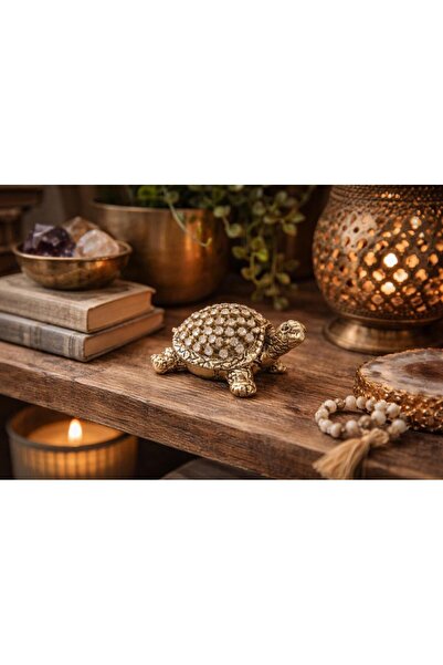 Hd Marketim Mini Taşlı Kaplumbağa Biblo – Dekoratif Şans Kaplumbağası Küçük B...
