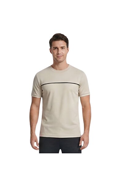 trender O izrez jednostruki Sa paspulom muškarci T-shirt Modal STONE