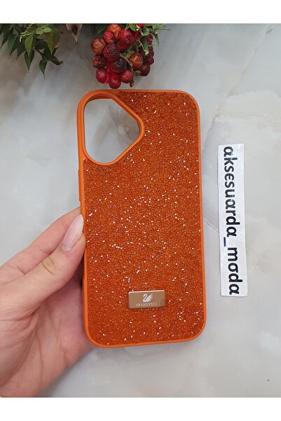 ZB Aksesuarda Moda حافظة فاخرة متوافقة مع آيفون 17 مزينة بأحجار سواروفسكي