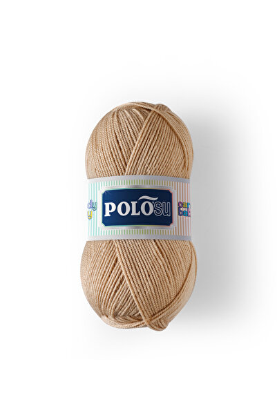 Polosu Candy Baby %100 Premium Akrilik Bebek Örgü İpliği - 250 Bej
