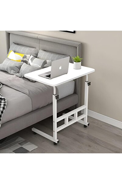 TOSHIONICS طاولة مكتب متحركة قابلة للتعديل بقاعدة معدنية مطورة للعمل والدراسة...