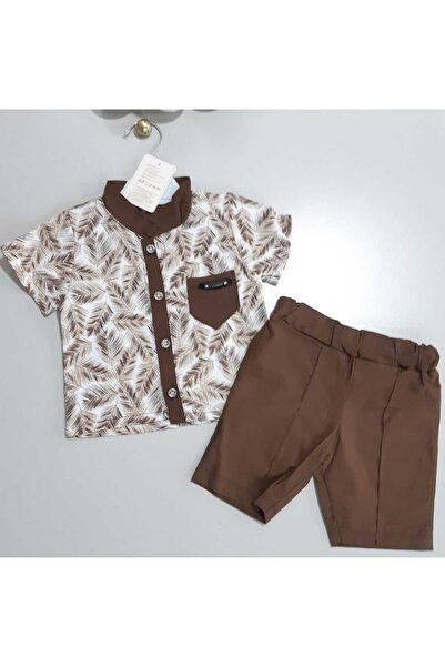 Sönmez Baby Florida Summer Summer Shirt and Shorts Double Set for Baby Boys