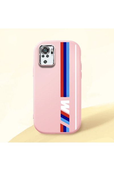 ucuc حافظة سيليكون وردية متوافقة مع هاتف Redmi Note 10 4G/Note 10S مع حماية ل...