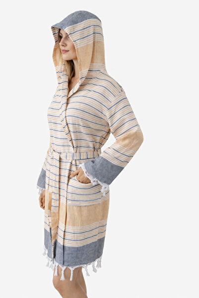 EMİLLİE Hanzade Peştemal Unisex Bathrobe 100% Cotton