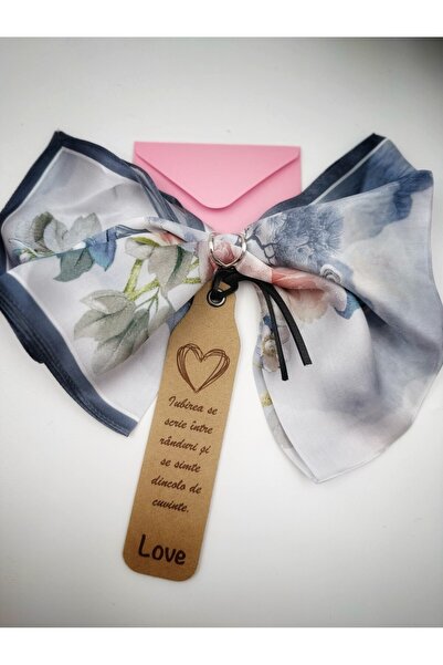 LA FIGURA Jardin Artistique gift set: silk scarf, scarf ring, greeting card, ...