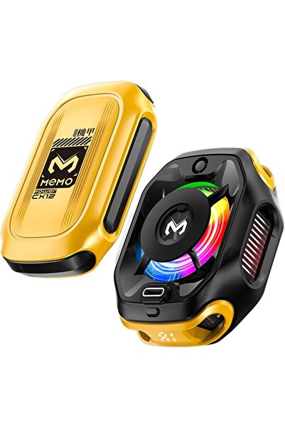 Memo مبرد هاتف محمول Cubonic X CX12 مزود بشاشة عرض رقمية وبطارية، وإضاءة RGB،...