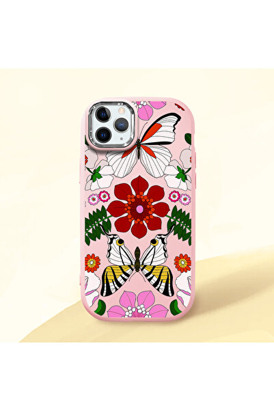 ucuc حافظة سيليكون وردية اللون متوافقة مع هاتف iPhone 11 Pro Max مع حماية للك...