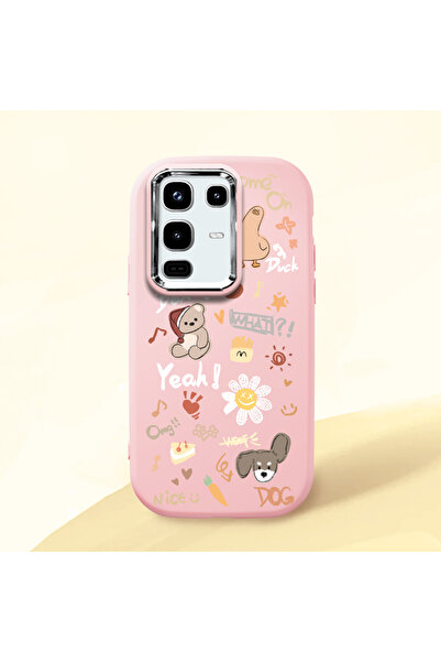 ucuc حافظة من السيليكون باللون الوردي متوافقة مع هاتف Infinix Note 50/Note 50...