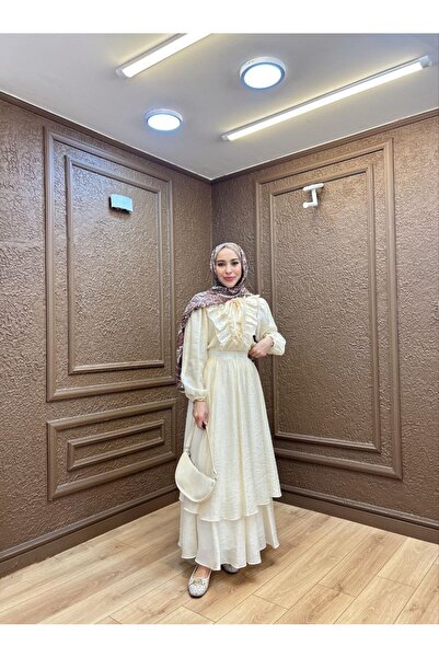 merve ada design Kadın Yazlık İnce Cupra Kumaş Etekli Takım