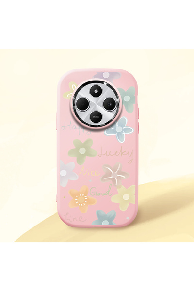 ucuc Redmi A4 Compatible Shock-Absorbing Camera Protected Pink Silicone Case ...
