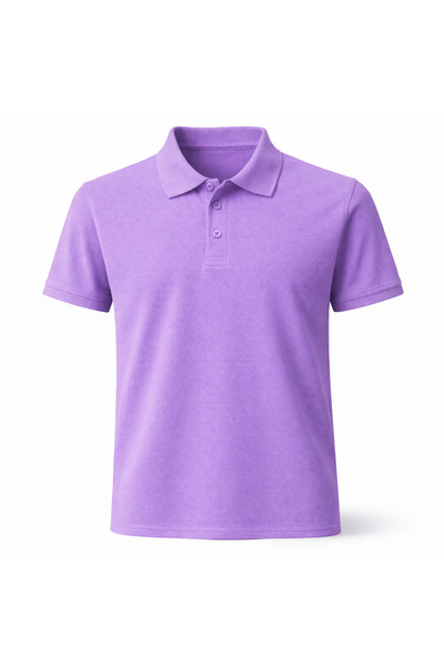 KaeLaurean Мъжка памучна поло блуза – класическа кройка, мека текстура, къси ...