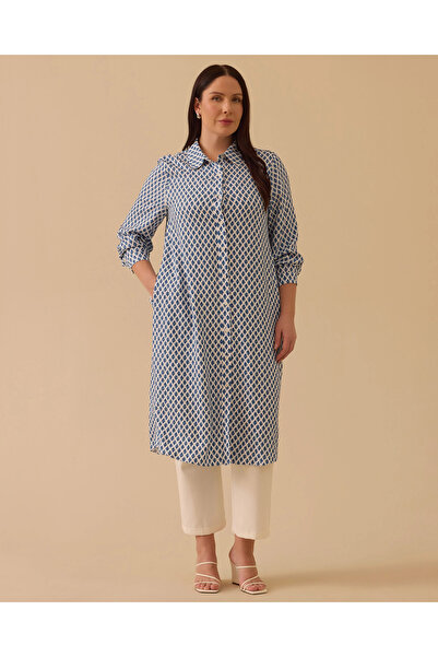 Gala-Xi Τουνίκ με σχέδια και τσέπες σε μεγάλο μέγεθος