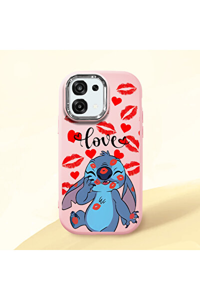 ucuc حافظة سيليكون وردية اللون متوافقة مع هاتف اوبو A6 برو 4G/5G مع حماية للك...