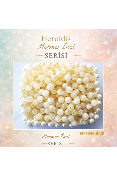 HERALDİS 10 mm Plastic Marble Pearl Beads 100 Pieces Mrmmchi-20