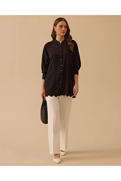 SCL Hakim Yaka Nakış İşlemeli Tunik