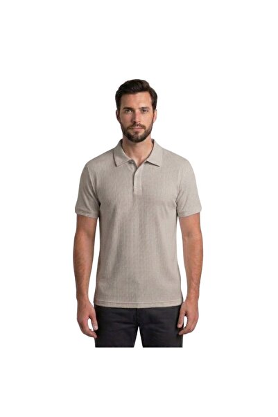 trender Guler polo bărbați tricou 2281-1 STONE