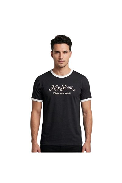 trender York muška majica sa O izrezom T-shirt nova crna