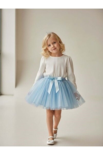 Zekids Girl's Glittery Tutu Skirt