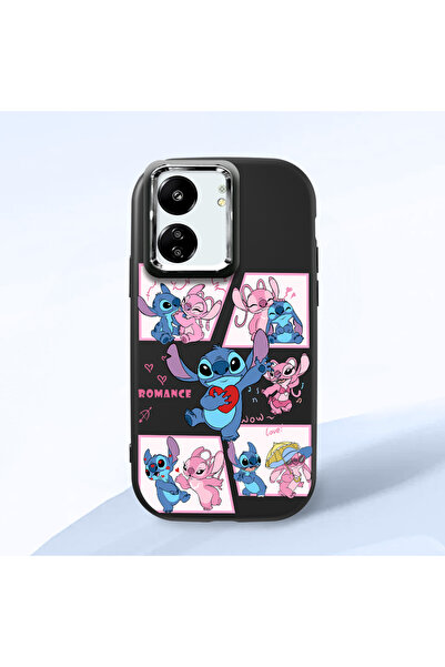 ucuc حافظة سيليكون سوداء متوافقة مع Poco C65 مع حماية للكاميرا ماصّ للصدمات س...