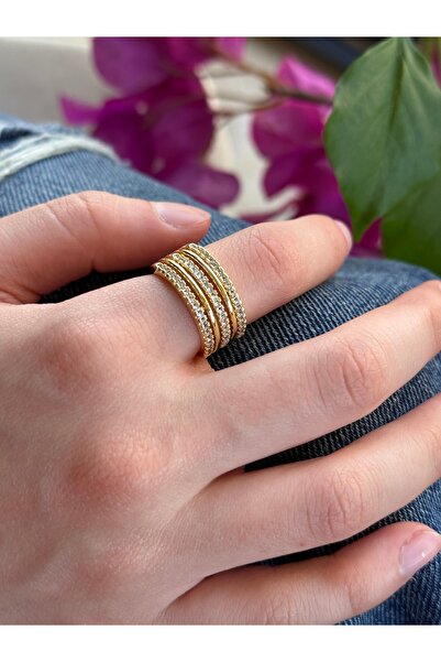 lotusbybuket Stainless Steel Xuping Gold Zircon Stone Multi-Looked Pendant