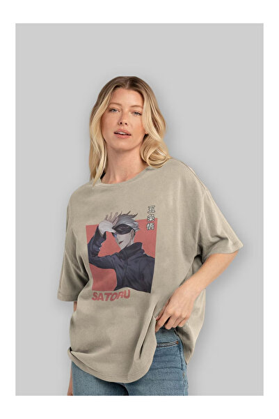 LAYORA SATORU GOJO 2 Anime Pre-2020 cu imprimeu supradimensionat Bărbați Femei