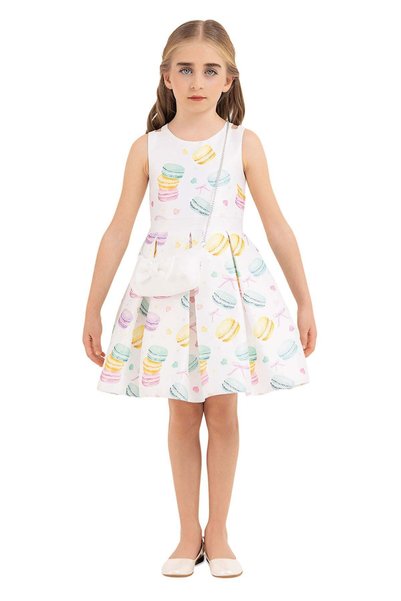 Pamina Girl's Green Sleeveless Birthday - Party Dress 2-6 Years 33199Pr-Green