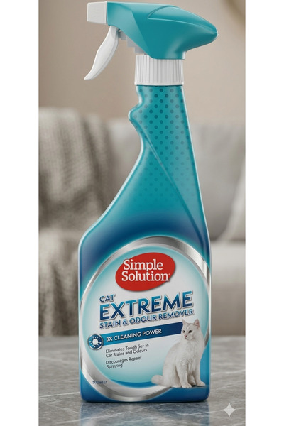 Simple Solution Kediler Için Extreme 3 Kat Etkili Leke ve Koku Giderici 500ML
