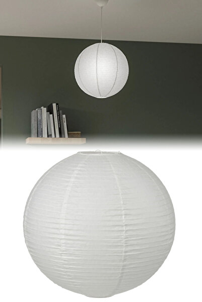 Allians El Yapımı Pirinç Kağıdı Tavan Lambası 45cm, Şık ve Modern Tasarım