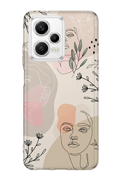 lelia حافظة هاتف شفافة متوافقة مع Poco X5 5G مطبوع |   مجموعة OneLine Essence