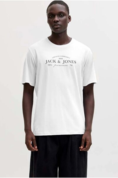 Jack & Jones Ανδρικό μπλουζάκι JACK JONES με στρογγυλή λαιμόκοψη και στάμπα κ...