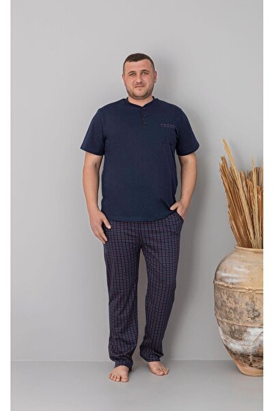 FORMO Men's 100% Organic Cotton Plaid Short Sleeve Buttoned Natural Oversize ...