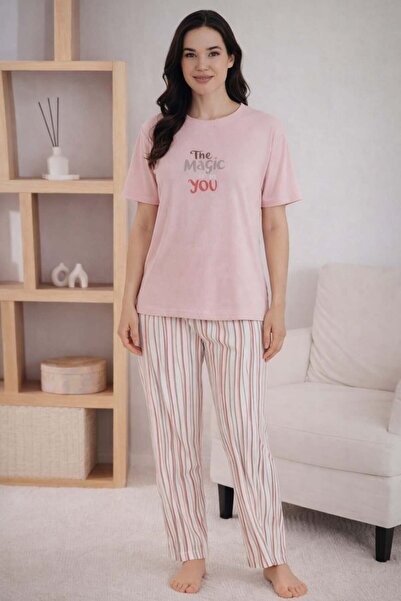 Pemilo Women's 1905-3 Short Sleeve Oslo Pajama Set