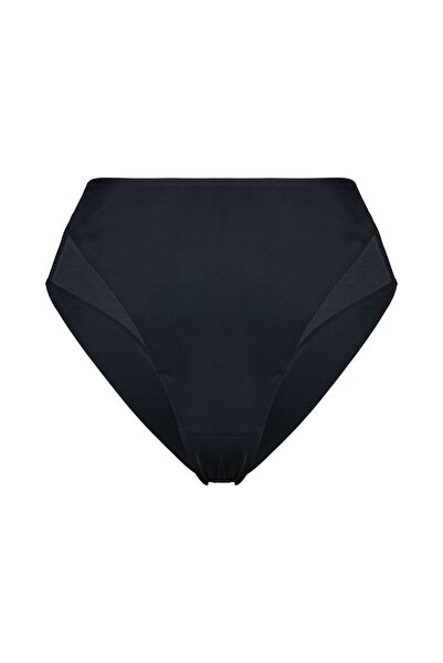 ESOTIQ Chiloți pentru femei cu talie înaltă, cu detalii din plasă, din poliam...